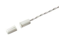 GE Sentrol 1125W-N 3/8" Flush Mini Magnetic Door/Window Contact with Wire Leads, Wide Gap, White
