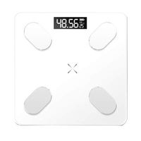 CGOLDENWALL Bluetooth Smart Body Fat Scale Digital Weight Scale with app Body Composition Analyzer Health Monitor for Body Weight Fat Water BMI BMR Muscle Mass 26 26cm (White, Battery Type)