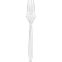 50-Count Touch of Color Premium Plastic Forks, Clear