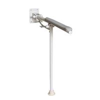 Never give up Bathtub Support Rail, Stainless Steel T-Shaped Folding armrest for The Elderly Disabled Toilet Bathroom Shower handrail