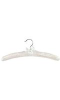 Padded Ivory Satin Hangers - Case of 25