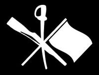 LLI Color Guard Rifle & Sabre | Decal Vinyl Sticker | Cars Trucks Vans Walls Laptop | White | 5.5 x 4.2 in | LLI1261