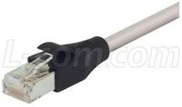 L-COM TRD855SCR-5 PATCH CORD, CAT 5E SHIELDED, 5FT, GREY