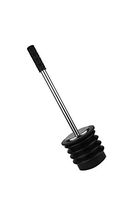 FriedenDT Anti-Hand Off Stainless Steel Rubber Toilet Plunger,Sink Drain Plunger More Energy Efficient Double Thrust Force Cup,Heavy Duty,Patented Unique Premium Bathroom Toilet Plunger Suction Cup