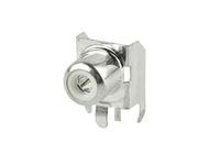 CUI Inc RCJ-013 Metal Right Angle PCB Mount Unshielded Female White Mono Phono (RCA) Jack - 25 item(s)