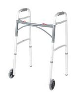 McKesson Aluminum 32 to 39" H Folding Walker Up to 350 lbs
