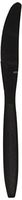 Big Party Pack Plastic Knives | Jet Black | 100 ct. | Party Supply
