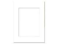 PA Framing, Photo Mat Board, 14 x 18 inches Frame for 10 x 13 inches Photo Art Size - White Core/White