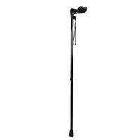 Xqr Crutches, Old Man's Walking Stick, Old People, Crutches, One-Legged Aluminum Alloy, Non-Slip, Lightweight, Telescopic, Simple,Black