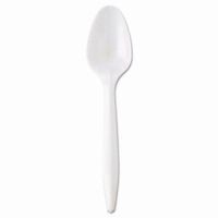 Gen GEN MWS-IW 6.25 in. Wrapped Medium Weight Teaspoon - White