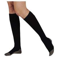 Silver Sole Knee-High Socks, 12-16, Black, X-Large (1 Each)
