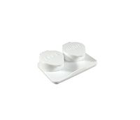 12-Pack, Deep Well Flip-top White Contact Lens Cases