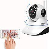 IP1M-901 720P HD Wireless IP Camera Pan/Tilt WiFi IP Security Camera Plug/Play Home Surveillance Camera Baby Video Monitor Indoor Monitoring Remote Network Webcam Two-Way Audio and Night Vision