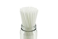 [100 COUNT] 7.75" Standard Disposable Drinking Straws Compostable PLA Corn Made Smoothie Milk Tea Boba Restaurant Party (7.75 Inches Long, 6 Millimeters Thick, Dye Free Products, Cornstraw