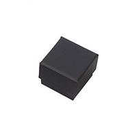 Yonger Jewelry Gift Box Black Hard Square Paper Box Simple Stud Earrings Carton Kraft Paper Box with Cotton Core Black