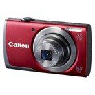 Canon PowerShot A3500 IS 16MP Digital Camera with 5x Optical Image Stabilized Zoom, 3.0-Inch LCD (Red)