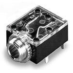 Sw.Craft Phone Jack,THRD,CLCKT 3.5MM Stereo Jack,R/A HORIZTAL