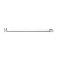 Tach-It 14" x 50 Lb Tensile Strength Natural Colored Cable Tie (Pack of 1000)