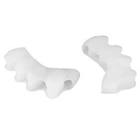Maskso Ingrown toenail 1 Pair of Silicone Toe sheathed Toe valgus Protector Finger Dispenser 4 Hole Thumb valgus Protector Foot Care Tool