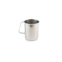 Medegen Medical Products 81020 Patient Bedside Pitcher, Straight-Sided, Stainless Steel, 2 Quart Capacity, 5-1/8" x 4-3/4" x 6-3/8"