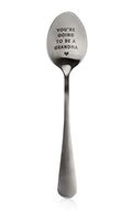 Pearhead You're Going to Be A Grandma Pregnancy Reveal Spoon, Promoted to Grandma Gift, Grandma Announcement, Silver