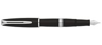 Waterman Charleston Black Chrome Trim Fountain Pen Fine, S0701030
