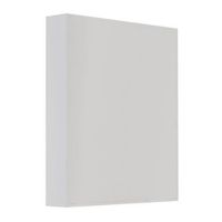 Flashpoint Adorama Plastic Storage Binder Box Without Rings, 9x11, Color: White