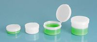 1/4 Oz. Natural Pill Pod Hinge Top Plastic Containers (12 Pods)