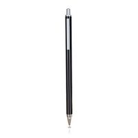 amPen Fine Point Disc Stylus-Retractable Precision Stylus Pen for Touchscreens (Black)