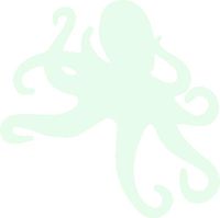 hBARSCI Octopus Vinyl Decal - 5 Inches - for Cars, Trucks, Windows, Laptops, Tablets, Outdoor-Grade 6mil Thick Vinyl - Glow in The Dark