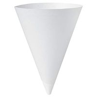 Solo 156-2050 7 oz White Paper Cone Cups (Case of 5000)