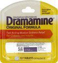 Dramamine Tablets Original Formula, 12 tablets (Pack of 3)