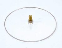 Creative Hobbies 2.5 Inch Round Clear Plastic Turntable for Wind Up Music Boxes, Pack of 10