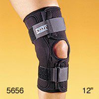 7656-BLK-L Brace Knee Knapp Black Noswet 12" Large Hinged Part# 7656-BLK-L by Hely & Weber Qty of 1 Unit