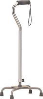 NOVA Medical Products Quad Cane with Large Base, Silver, 3 Pound