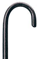 Walnut Finish Wood Cane W/Round Hndl, 1" Tip, 6/Cs