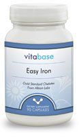 Easy Iron (25 mg) 90 Vegicaps per Bottle (5 Pack)