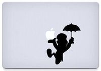 Jiminy Cricket Vinyl Decal Sticker Skin for MacBook Laptop in black.