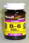 Vitamin B-6 500mg 60 TABS