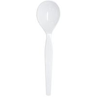 Karat U2052W PS Medium-Heavy Soup Spoons - White (Case of 1000)