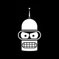 Bender Face Futurama Vinyl Decal Sticker|Cars Trucks Vans Walls Laptops Cups|White|5.5 In|KCD837