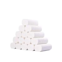 Plant protection coreless roll paper 12 rolls 4 layers thickened lifting wood pulp toilet paper