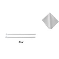 BEHLINE High Quality Silicone Replacement Temple Tips for Lindberg, Silhouette and Other Thin Wire Rimless Frames Temples with Cleaning Cloth (White)