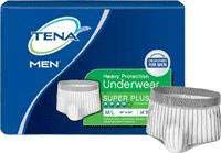 TENA® Men™ Super Plus Absorbency Protective Underwear Medium/Large, 34" to 50" Waist Size -64 ct.