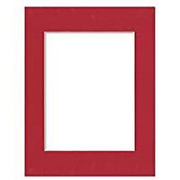 PA Framing, Photo Mat Board, 14 x 18 inches Frame for 10 x 13 inches Photo Art Size - Cream Core/Deep Red