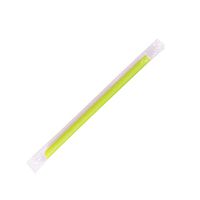 Karat C9060s (Green) 9'' Boba Straws (10mm) Poly Wrapped - Green (Case of 1600)