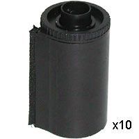 Adorama Reloadable Plastic Film Cassette for Bulk Loading, Pack of 10.
