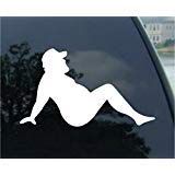 MUD FLAP MAN Sticker Funny Trucker Vinyl Decal Fat Joke Mudflap Sexy Car Window - Die cut vinyl decal for windows, cars, trucks, tool boxes, laptops, MacBook - virtually any hard, smooth surface