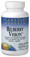 Bilberry Vision Planetary Herbals 120 Tabs