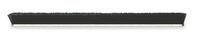 Tanis Brush MB402624 3/16" Stainless Steel Backed Strip Brush with Crimped Black Nylon Bristles, 3" Trim Length, 24" Overall Length, 0.014" Bristle Diameter